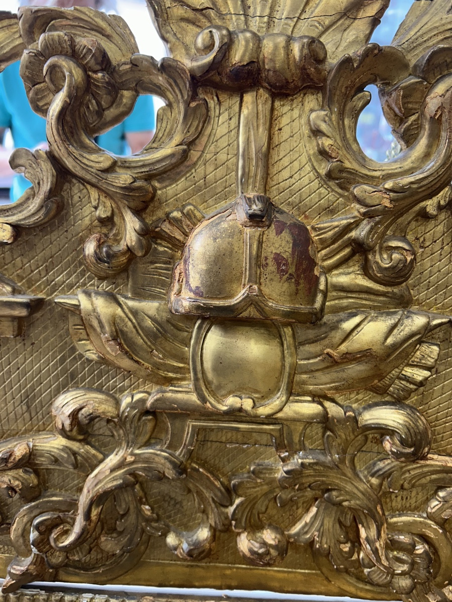 Miroir Louis XV 78x145cm glace ancienne -photo-2