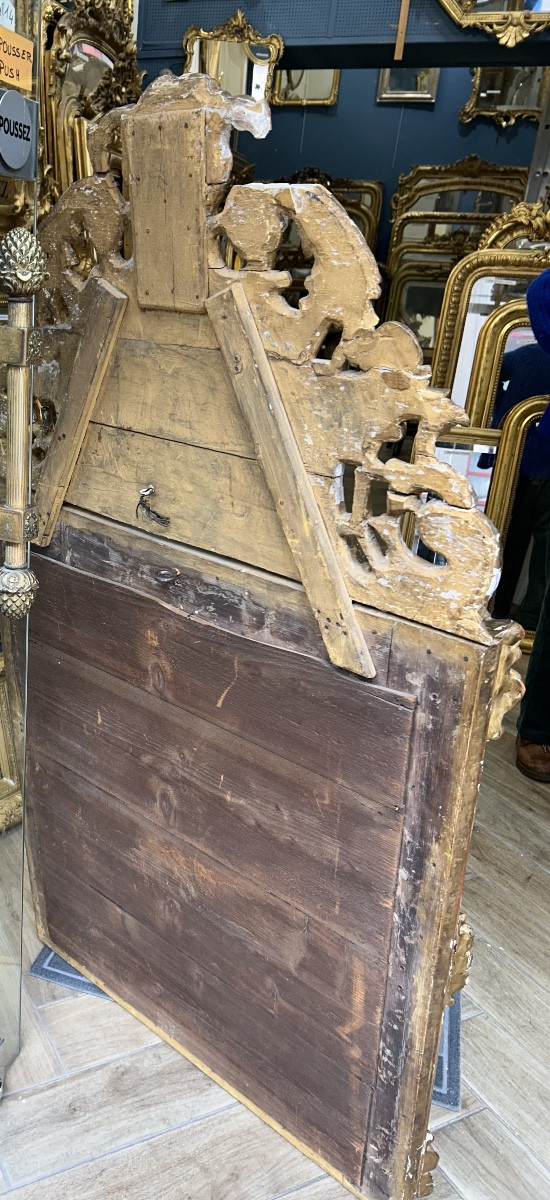 Miroir Louis XV 78x145cm glace ancienne -photo-1