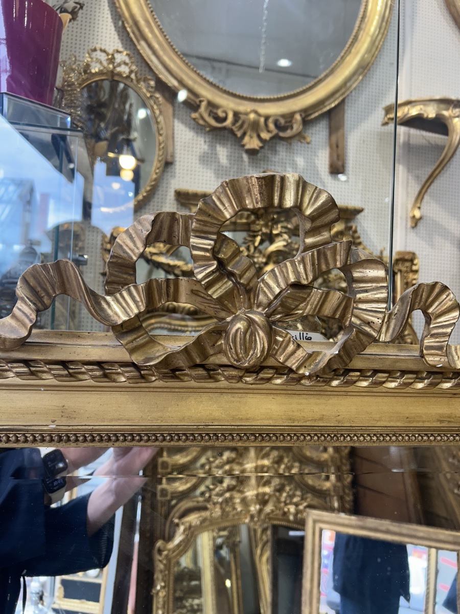 Louis XVI Mirror Antique Glass 116/107x162 Cm-photo-4