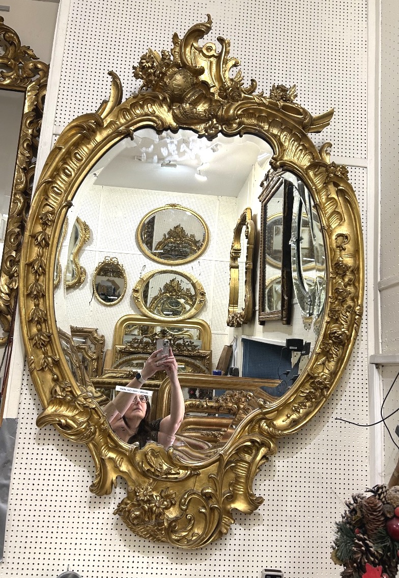 Louis XV Mirror With Bevelled Glass 99x145 Cm