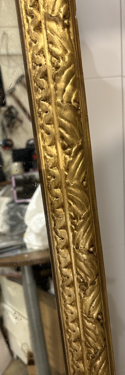 Miroir Louis XVI glace ancienne 80x180 cm-photo-4