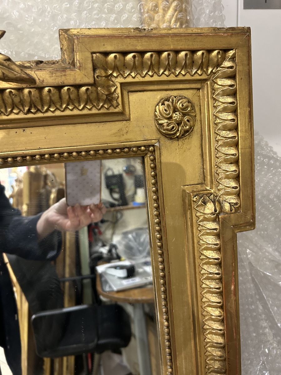 miroir louis XVI glace de cheminée 112/108x164cm-photo-3