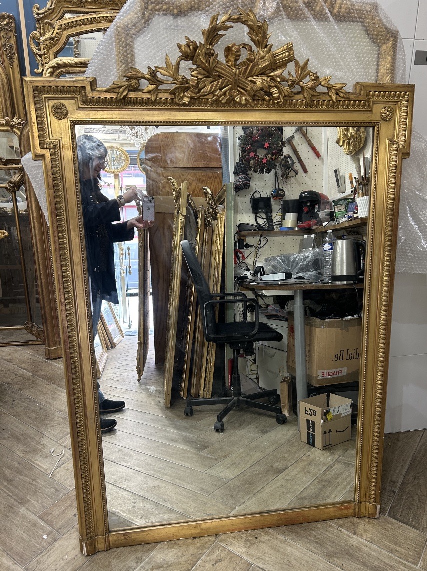 miroir louis XVI glace de cheminée 112/108x164cm