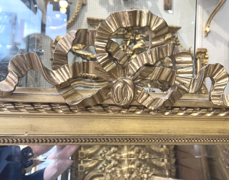 miroir Louis XVI glace ancienne 116/107X162 cm-photo-2