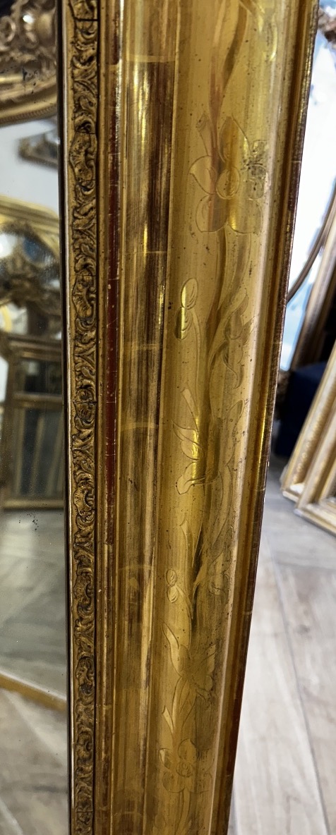 Miroir Louis Philippe glace mercure 104X143 cm-photo-3