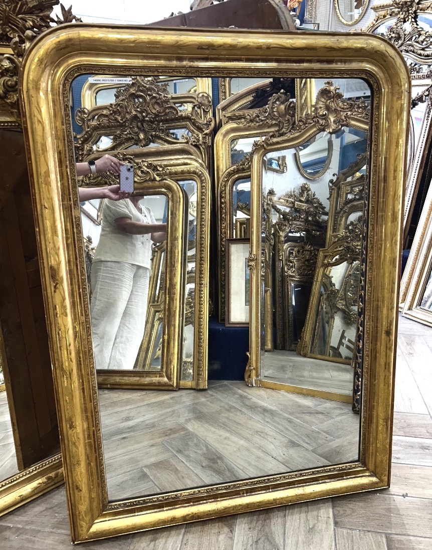Miroir Louis Philippe glace mercure 104X143 cm