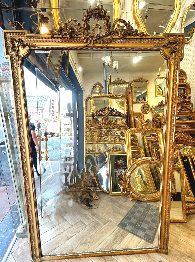 Large Louis XVI-style Mantelpiece Mirror, 142/136 X 217 Cm