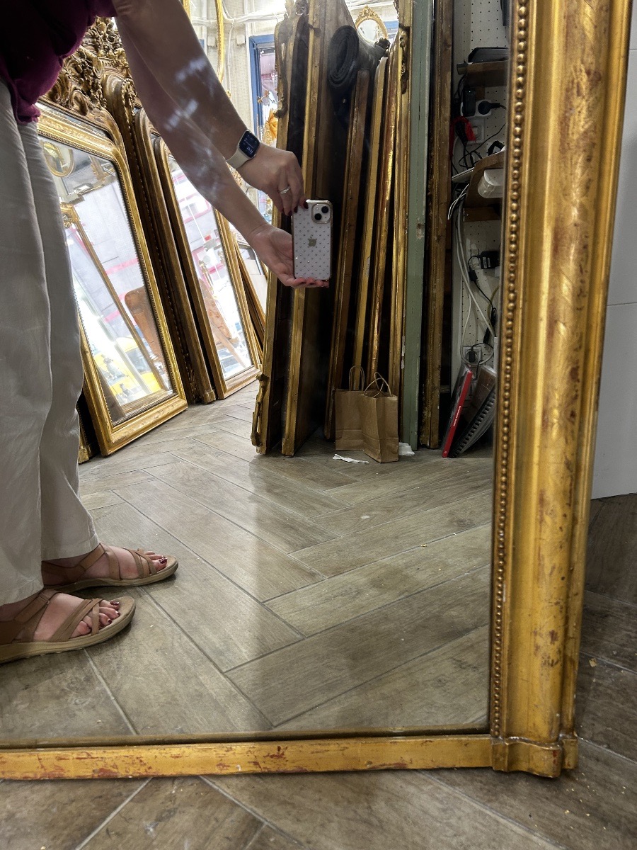 Miroir Louis Philippe entre deux 87x190 cm glace cheminée -photo-4