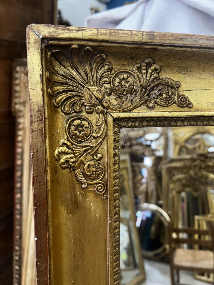 Empire-style Mirror With Mercury Glass, 97x157 Cm-photo-2