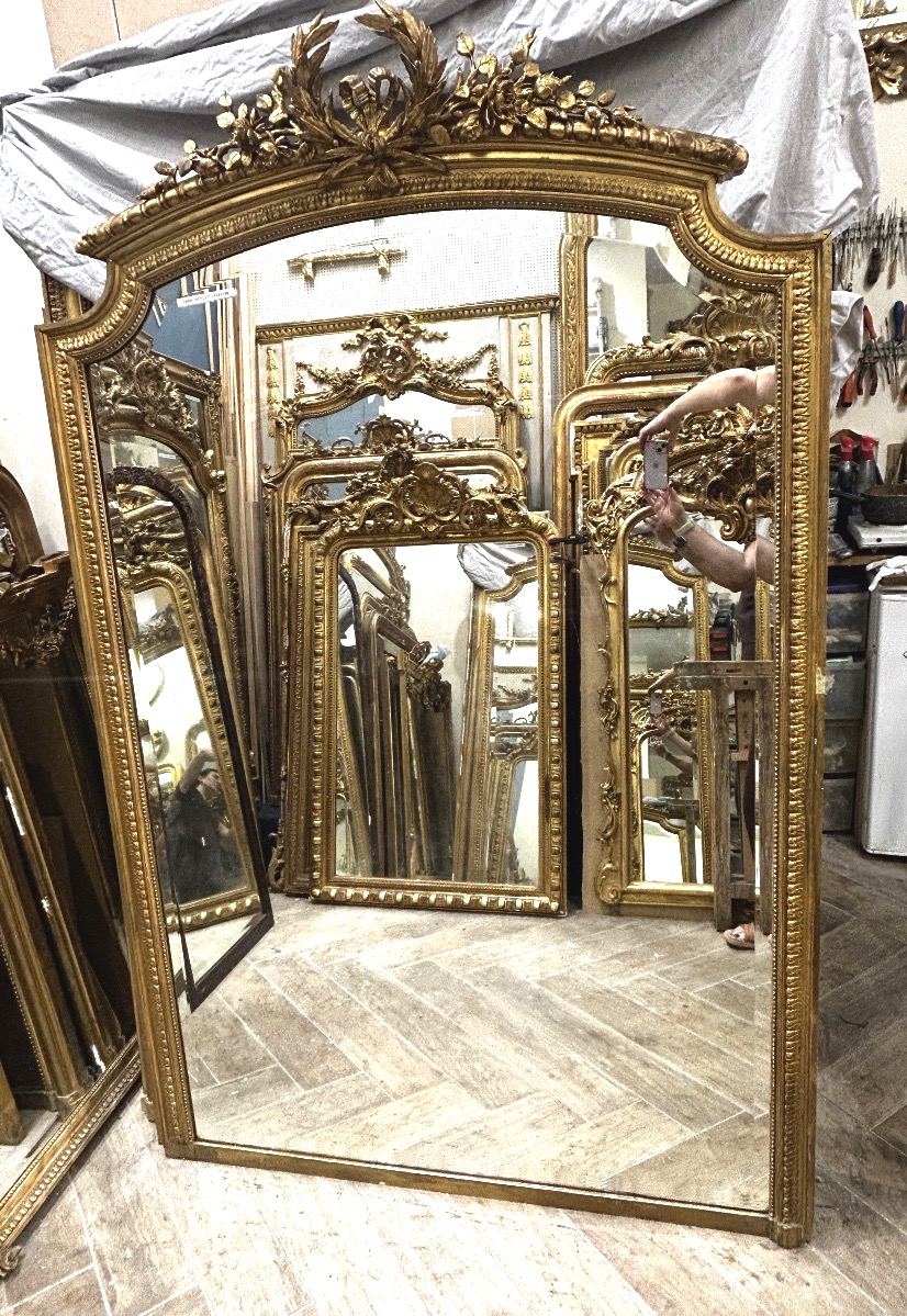 Large Louis XVI-style Fireplace Mirror, 125 X 198 Cm