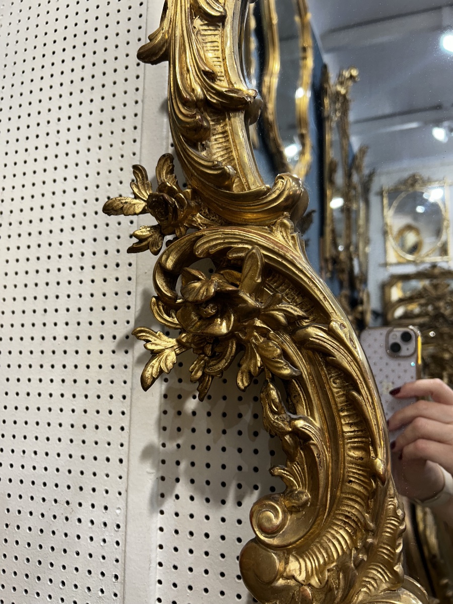 Miroir Louis XV 80x130 cm-photo-2