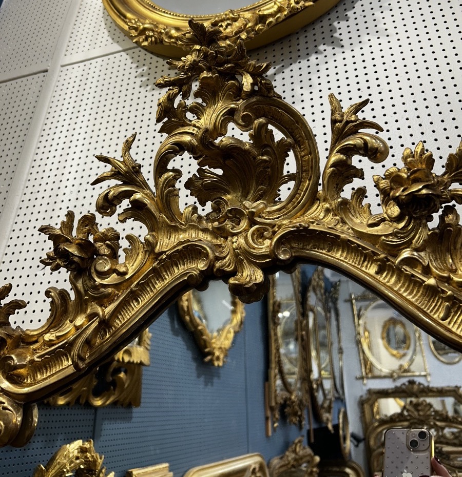 Miroir Louis XV 80x130 cm-photo-4