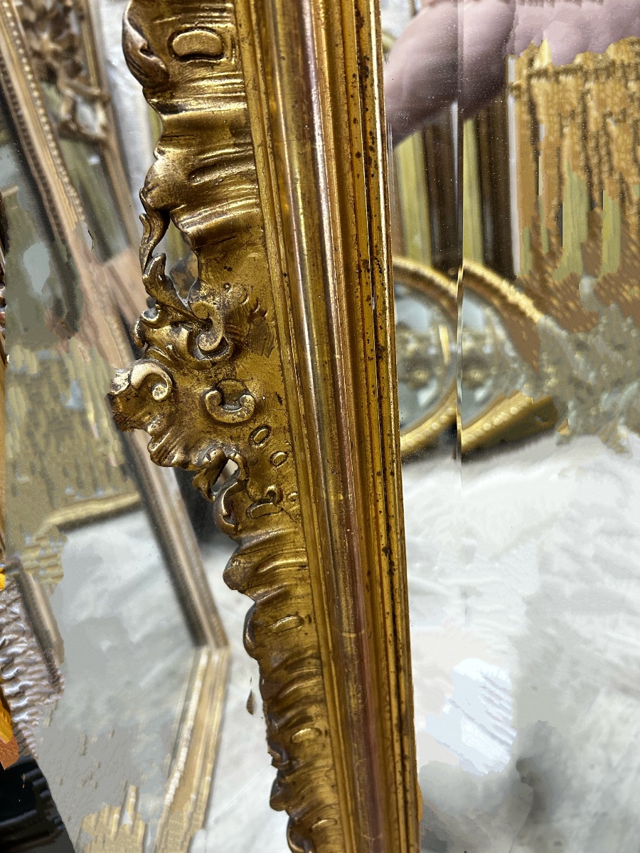Miroir Louis XV glace biseauté 110X180 cm-photo-4