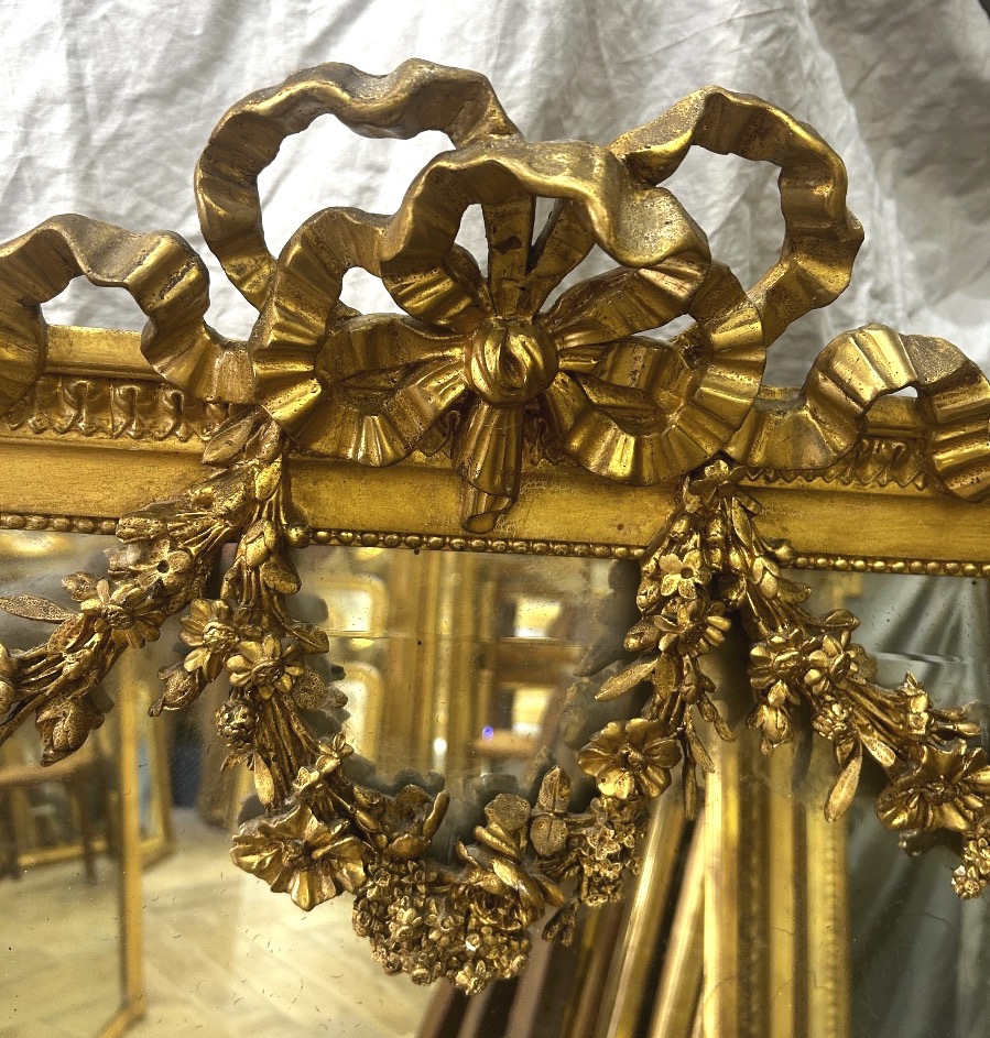Louis XVI Mirror With Beveled Glass, 87x124 Cm-photo-3