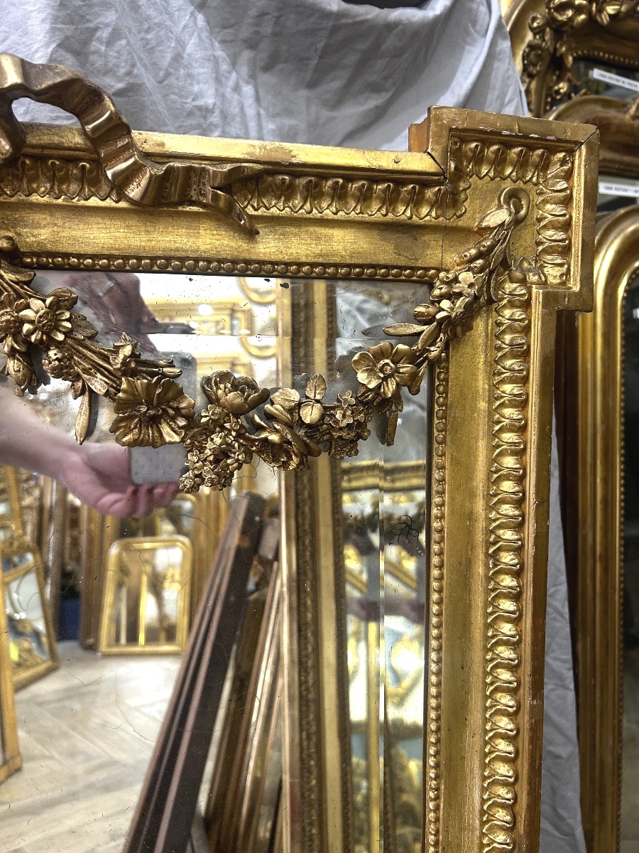Louis XVI Mirror With Beveled Glass, 87x124 Cm-photo-4