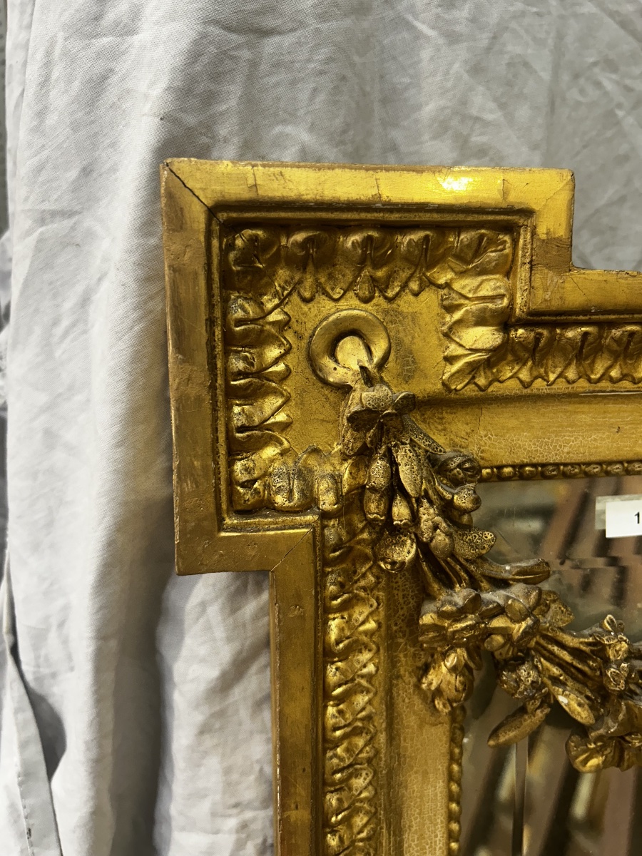 Louis XVI Mirror With Beveled Glass, 87x124 Cm-photo-1