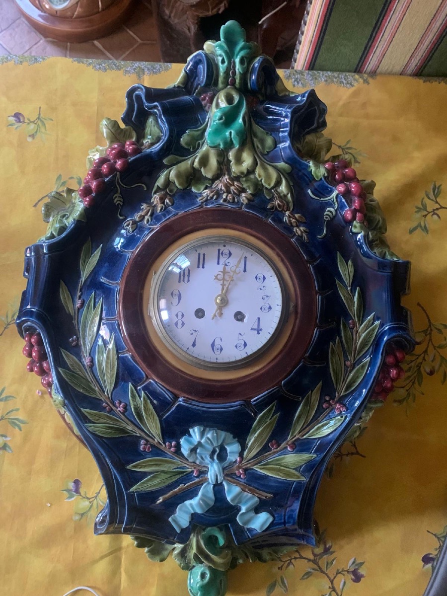 Majolica Sign From Sarreguimines 