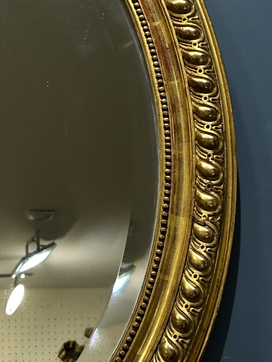 Miroir glace ovale Louis XV 70x105 cm-photo-3