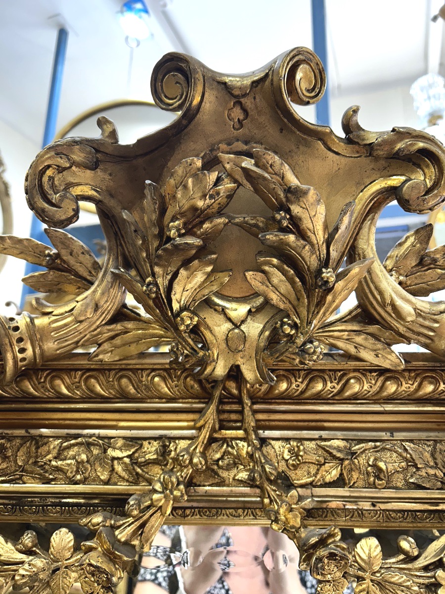 Louis XV Mirror With Venice Glass, 110x190 Cm-photo-2
