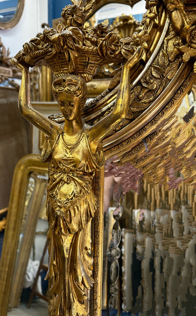 Louis XV Mirror With Venice Glass, 110x190 Cm-photo-3