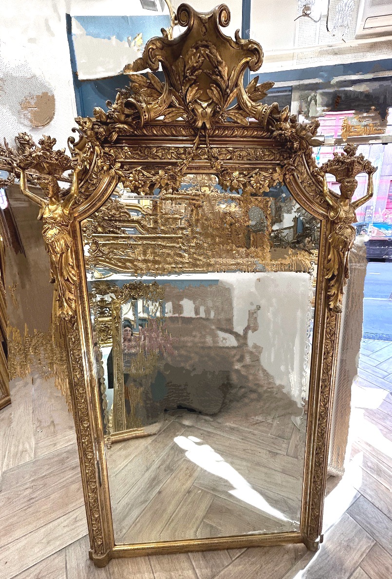 Louis XV Mirror With Venice Glass, 110x190 Cm