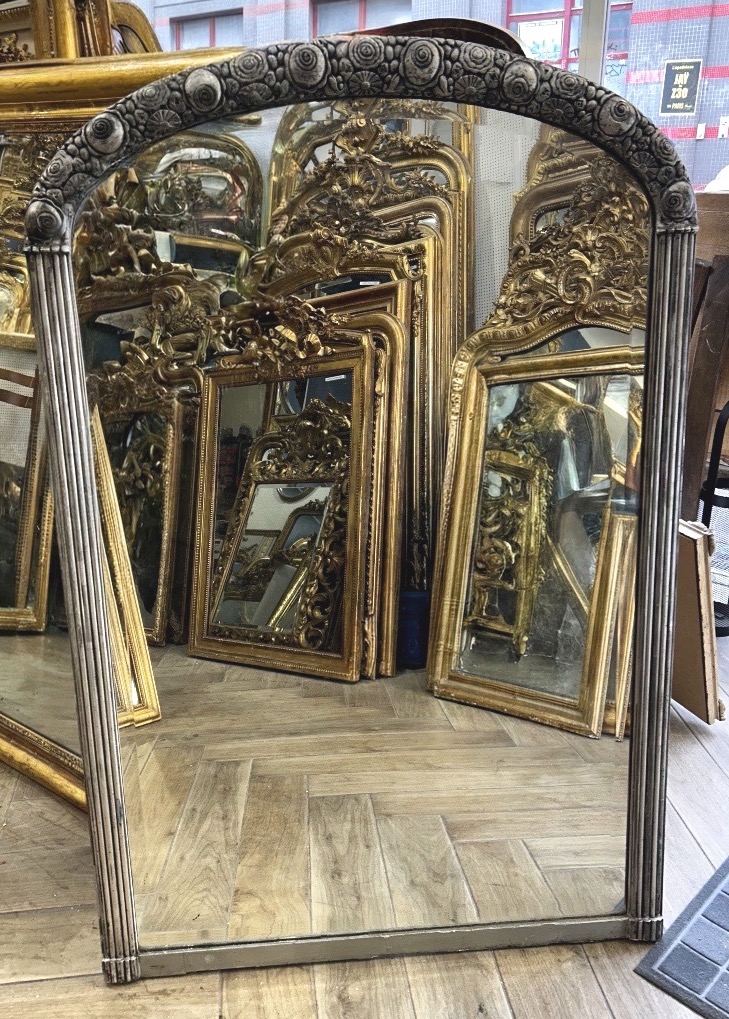 Miroir Art Déco glace de cheminée 94x142 cm