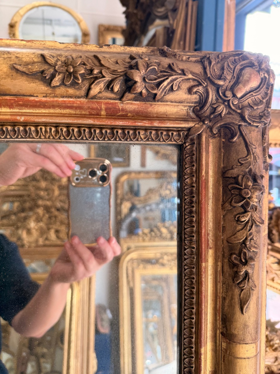 Restored Antique Mirror, Mercury Glass  82x171 -photo-1