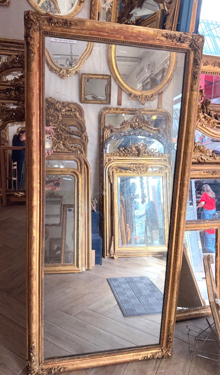 Restored Antique Mirror, Mercury Glass  82x171 