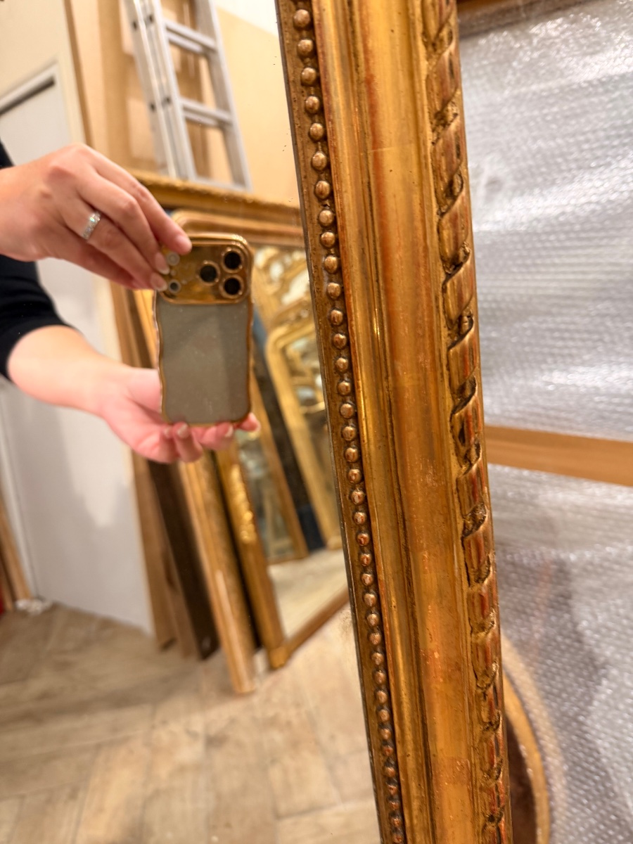 "between Two" Mirror, 55x170 Cm, Antique Glass -photo-2