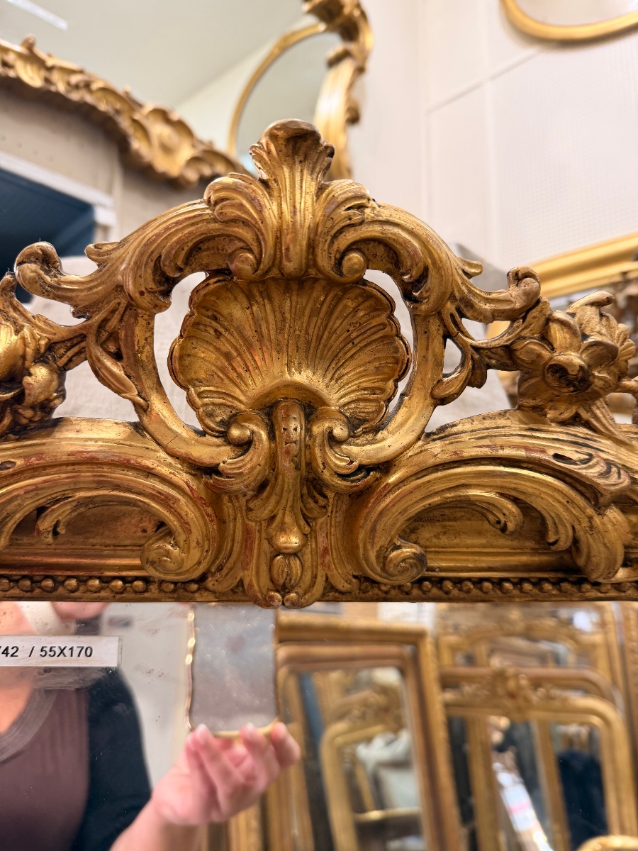 "between Two" Mirror, 55x170 Cm, Antique Glass -photo-4