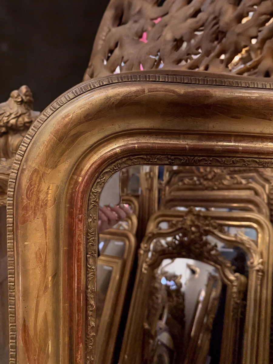 Miroir Louis Philippe 115x158 cm glace au mercure -photo-2