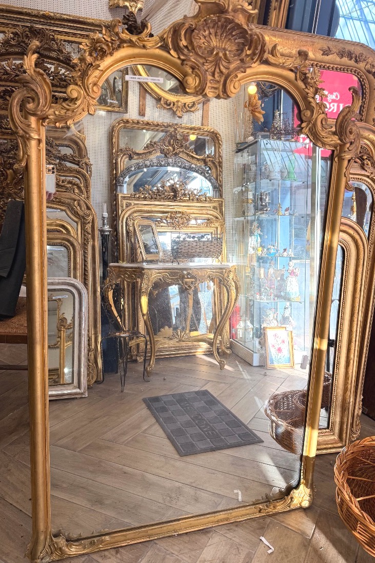 Miroir Louis XV glace de cheminée 105x170cm