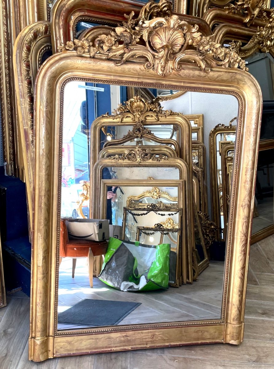 Mirror Lp Pediment Louis XV Ref4897/ 138x97 Cm