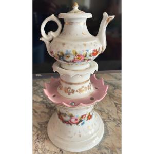 Pink Old Paris Porcelain Tea Pot