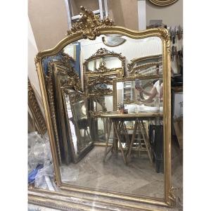 Miroir Louis XV , glace biseauté 140x193 cm 