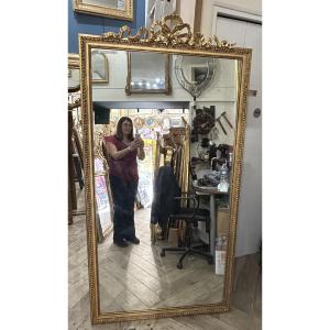 Miroir Louis XVI glace ancienne 100x194 cm