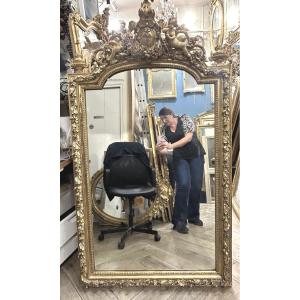 Louis XV Two Angels Mirror 98x165 Cm