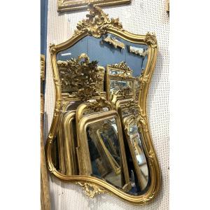 Miroir Louis XV tarabiscoté 108x152 cm