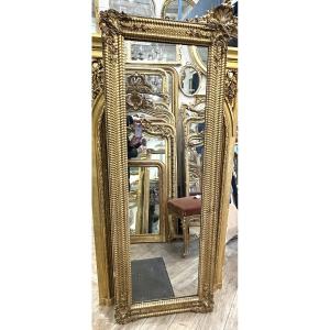 Miroir époque restauration rectangulaire 65x177 cm