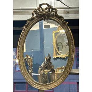 Miroir ovale Louis XVI 65x95 cm