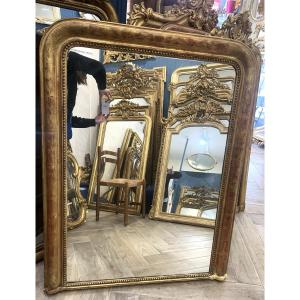 Miroir Louis Philippe glace de cheminée 100x136 cm