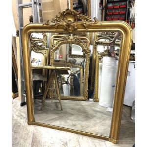 Large Mirror With Fireplace Mantelpiece, 130x155 Cm
