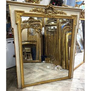 Miroir Louis XVI glace de cheminée 130x160cm