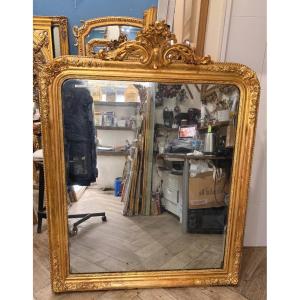 Miroir époque Restauration 119x154cm glace mercure