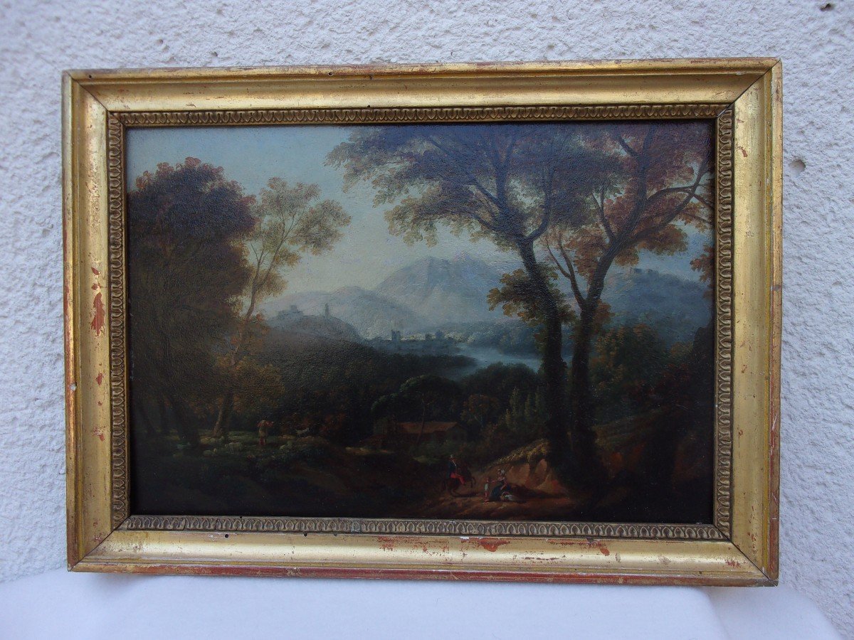 Oil On Panel Late 18th