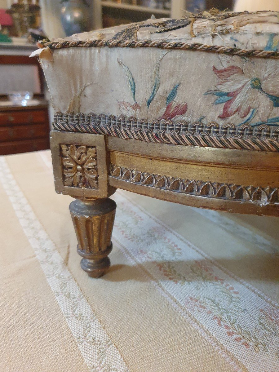 Tabouret De Pied Style Louis XVI-photo-3