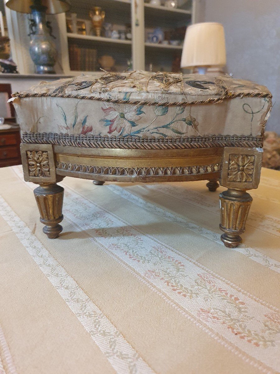 Tabouret De Pied Style Louis XVI