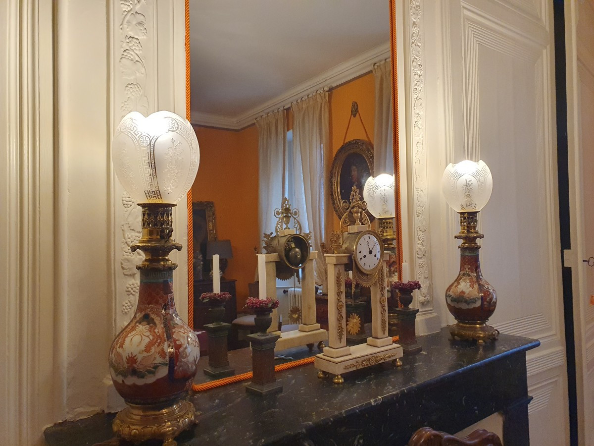 Paire de lampes à pétrole