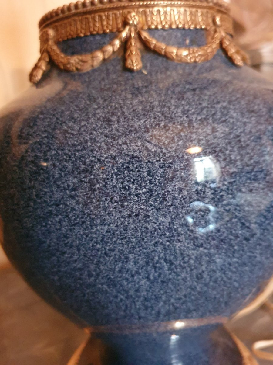 Lampe de salon en faïence-photo-4