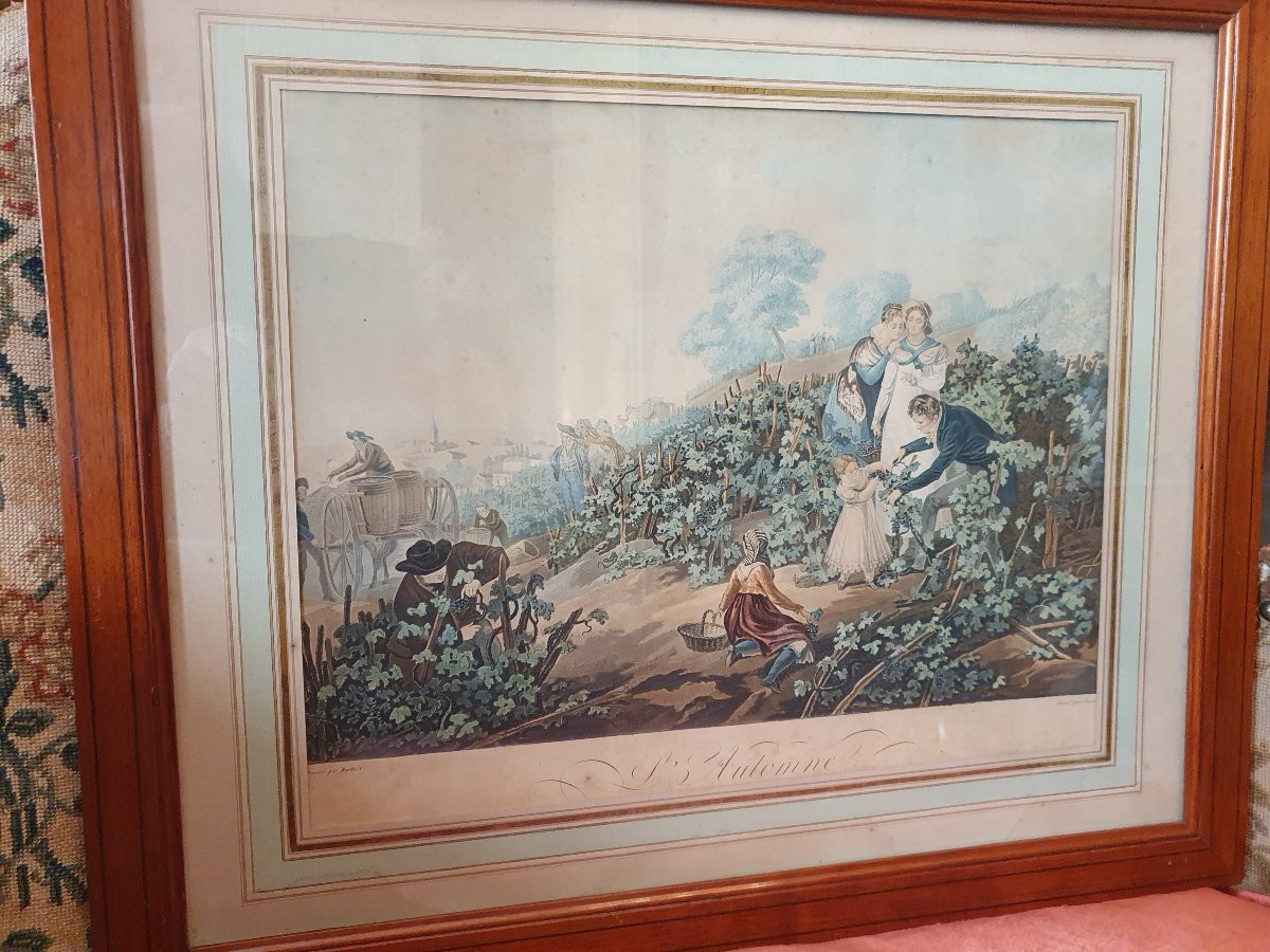 Suite de gravures couleur 19e siècle-photo-2